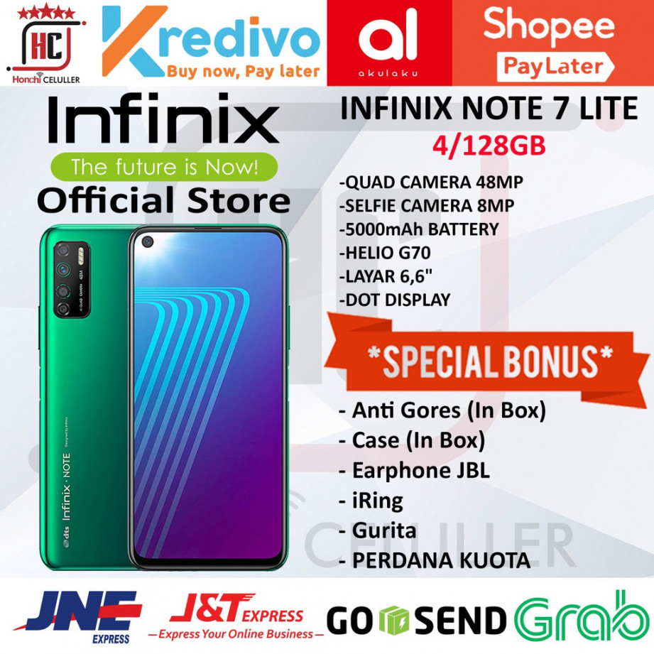 INFINIX NOTE  LITE /6GB /GB GARANSI RESMI ORIGINAL BONUS